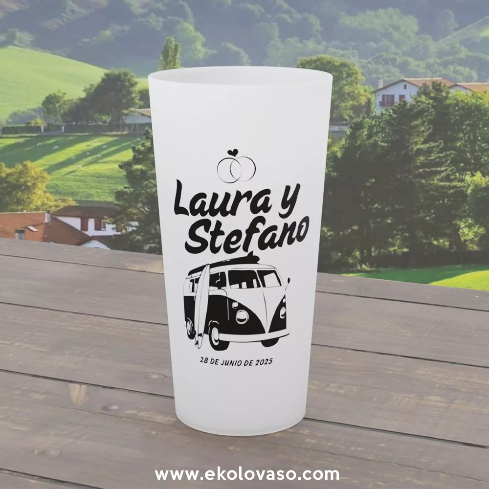 Vaso de 40 cl reutizable e personalizable a 1 cor - Imaxe 2
